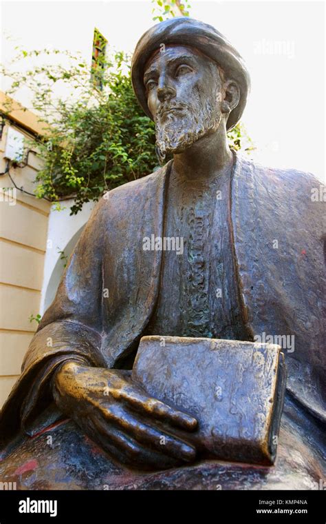 Statue of Jewish philosopher, theologian and physician Maimonides in ...