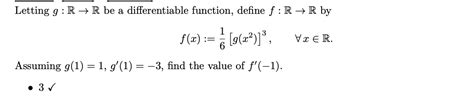 Solved Letting Gr→r ﻿be A Differentiable Function Define