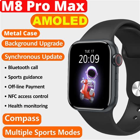 Smartwatch Relógio Smart watch M8 pro max 49mm 2 1 HD Full Screen Nfc