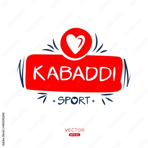 Creative (kabaddi) Sport sticker, logo template, vector illustration ...