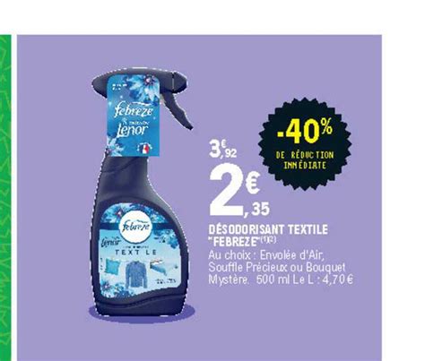 Promo D Sodorisant Textile Febreze Chez E Leclerc Icatalogue Fr