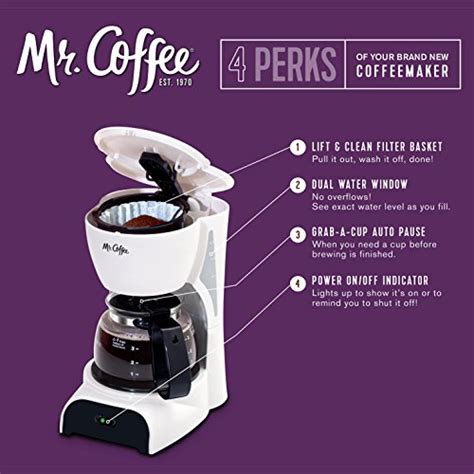 Mr. Coffee 4-Cup Coffee Maker, White SALE Coffee Makers Shop ...