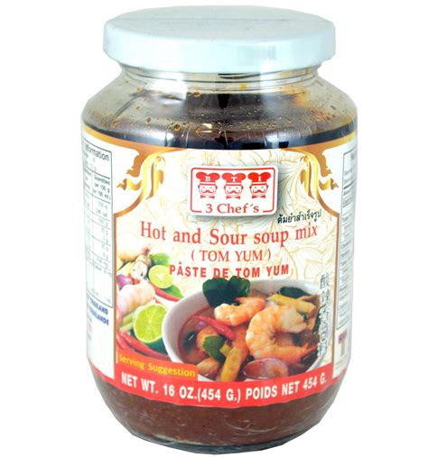 3 CHEF S Hot Sour Soup Mix Tom Yum 454g TH AFOOD MARKET AS