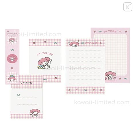 Japan Sanrio Mini Letter Set My Melody Kid Blush Kawaii Limited