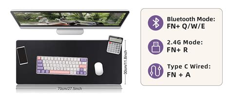 Epomaker Ep Rgb Hot Swap Ghz Bt Usb C Filaire Clavier De Jeu M Canique Avec