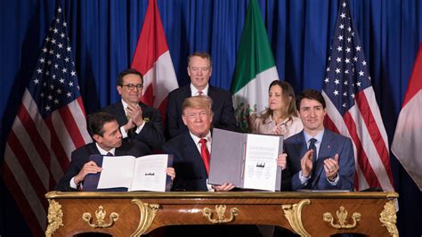 Trump Signs New Trade Deal With Canada And Mexico After Bitter