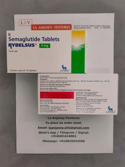 Rybelsus Semaglutide 3 Mg Tablet At Rs 3500 Stripe Semaglutide