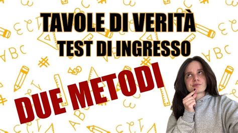 BatQuiz Due metodi per risolvere le TAVOLE DI VERITÀ YouTube