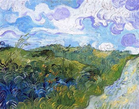 Green wheat fields by Vincent Van Gogh ️ - Van Gogh Vincent