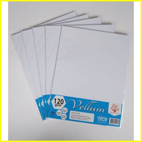 Hot Sale Veco Elit Vellum Board Gsm Sets Shopee Philippines