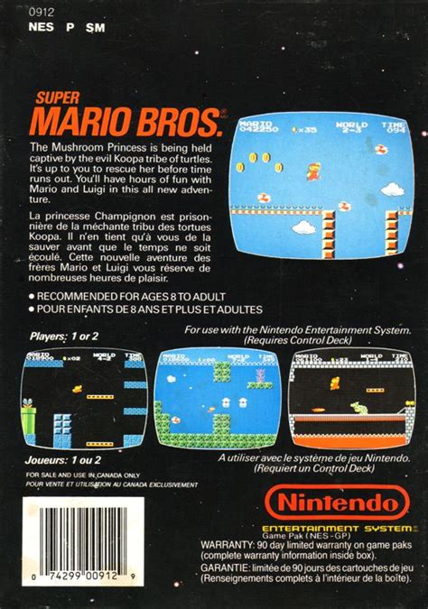 Super Mario Bros. (1985) NES box cover art - MobyGames