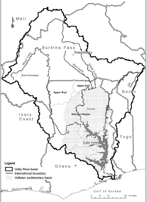 Location Map Of The Volta River Basin Download Scientific Diagram