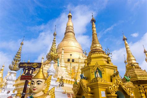 YANGON MYANMAR JUL 20 2018 Shwedagon Pagoda Is The Most Sacred