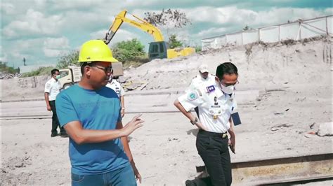 Proses Pemancangan Dermaga Kapal Negara Distrik Navigasi Kelas Ii Benoa Youtube