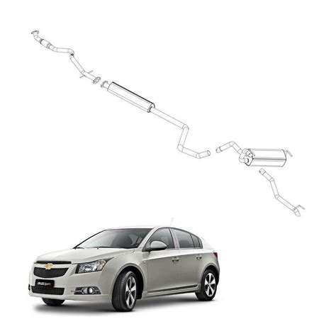 Kit Completo Escapamento Cruze 1 8 Sedan 2012 Em Diante Pioneiro