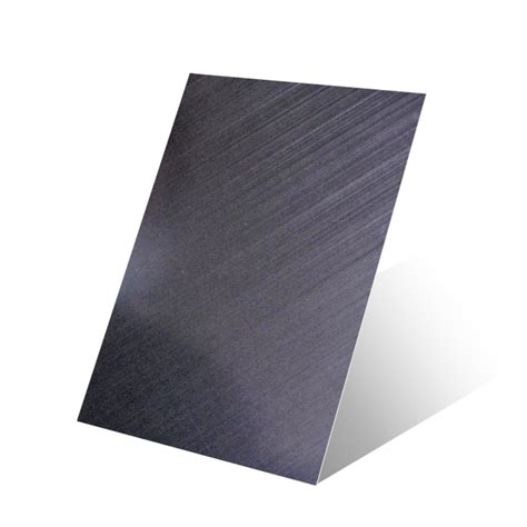 Brushed Finish Black Titanium Cross Hairline Stainless Steel Sheets