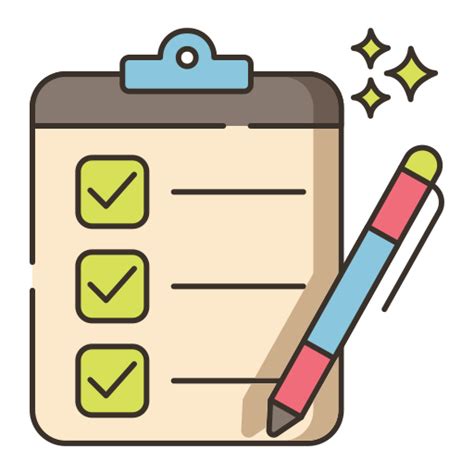 Checklist Clipart Icons