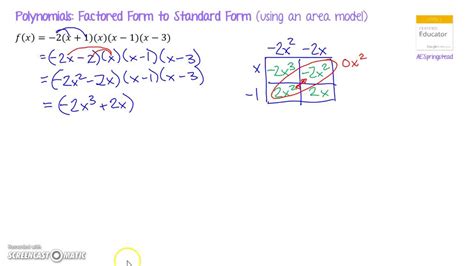 Polynomials Factored Form To Standard Form YouTube