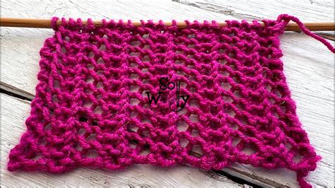 How To Knit Easy Lace Stripes In One Row Identical On Both Sides