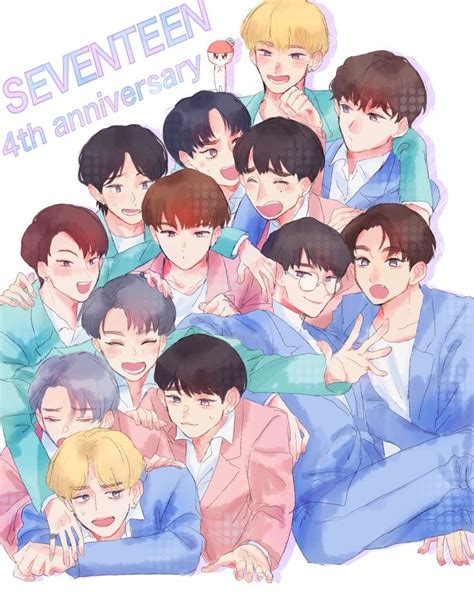 Pin by ONCE CARAT on HÌNH CHIBI FANART Sweet drawings Seventeen