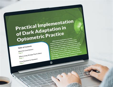 Practical Implementation Of Dark Adaptation In Optometric Practice