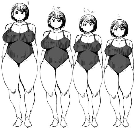 Full Body Curvy Body Drawing