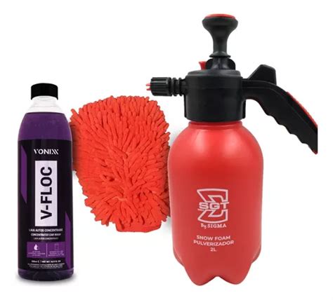 Shampoo V floc Vonixx Snow Foam 3 Em 1 Luva Microfibra Frete grátis