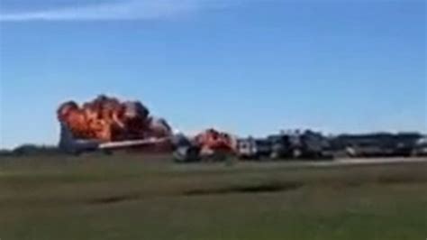 Dallas Air Show Crash Two Wwii Planes Collide In Mid Air Video