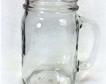 6 Mason Jar Mugs - with handle