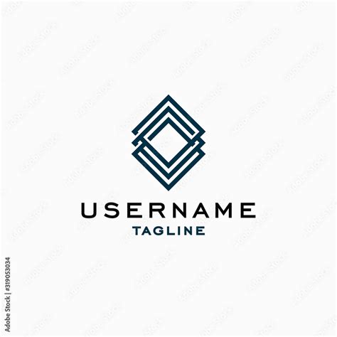 Simple Diamond Logo Design Inspiration Luxury Rhombus Logo Design