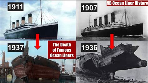 The Death Of Famous Ocean Liners Youtube