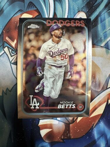 2024 Topps Chrome Mookie Betts Refractor Parallel 296 Los Angeles