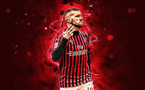 Ante Rebic Ac Milan Croatian Footballers Soccer Serie A