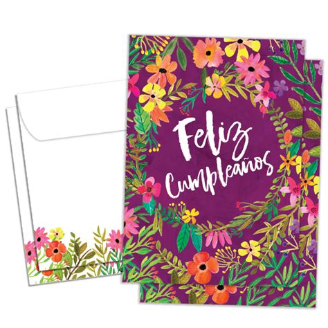 Cumpleanos Flowers 2 Pack – Tree-Free Greetings