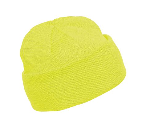 Hat Bonnet Fluorescent Yellow Imprimé Et Personnalisé Pour Votre