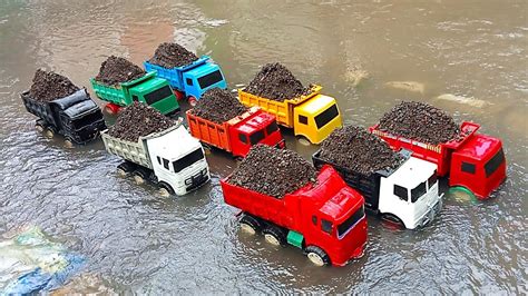 Membersihkan Mobil Truk Pasir Dan Menemukan Truk Molen Bulldozer Beko