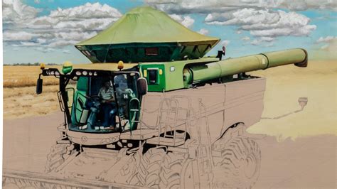 How To Draw A John Deere Combine Acurt1967 Freples