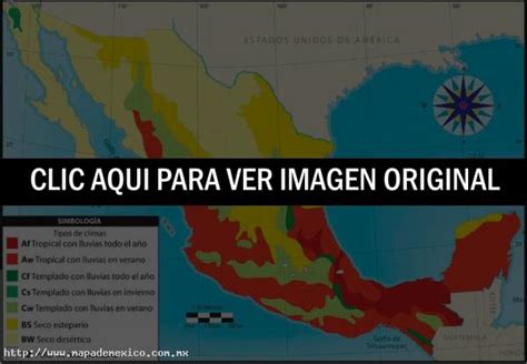 Mapa de climas de México Mapa de México