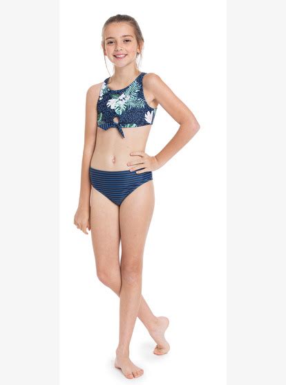 Bademode Roxy Kinder Bikini Bandeau Set Bikini Mädchen dskgroup co jp