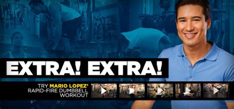 Extra! Extra! Try Mario Lopez' Rapid-Fire Dumbbell Workout