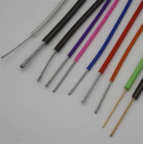 PVC Plastic Coated Spring Steel Wire Rope China Plastic Coated