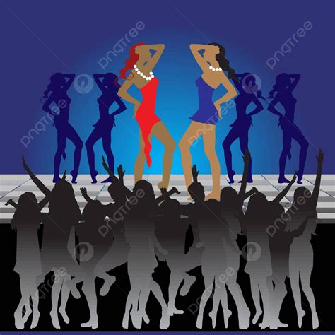 Girls Dancing On Dance Floor In Nightclub Arts Human Dancing Vector Arts Human Dancing Png