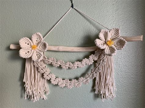 Macrame Flower Wall Hanging Etsy Elişi Fikirleri Bohem Dekor