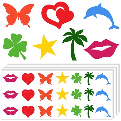 Amazon Pieces Tanning Sunbathing Stickers Perforated Body