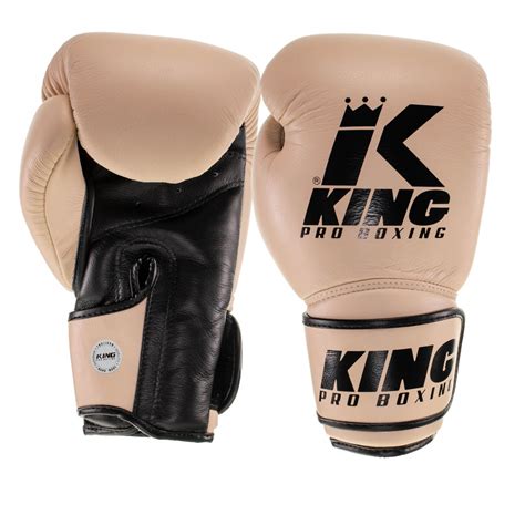 King Pro Boxing Boksehandsker Star 9 Cream Black