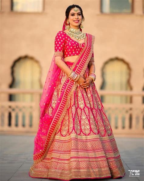 20 Brides In Hot Pink Lehengas Who Will Make You Re Think Your