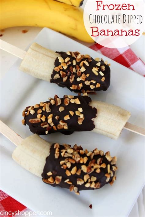 Frozen Chocolate Dipped Bananas Recipe Cincyshopper