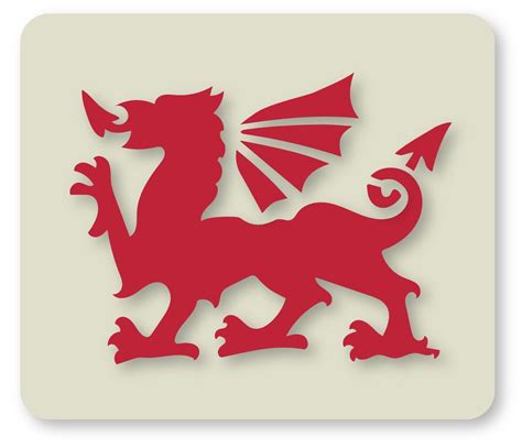 Welsh Dragon Stencil