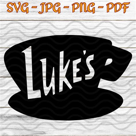 5 Lukes Diner Logo Gilmore Girls Svg Coffee Shop Tv Show Logo