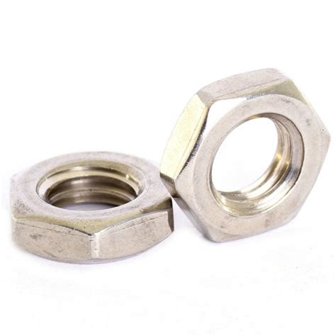 A2 Stainless Steel Hexagon Thin Half Nuts Bolt Base